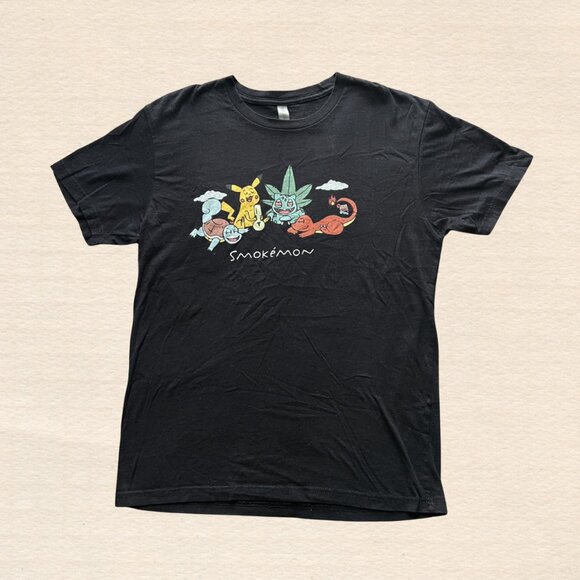Smokemon Printed T-Shirt - Picture 1 of 4